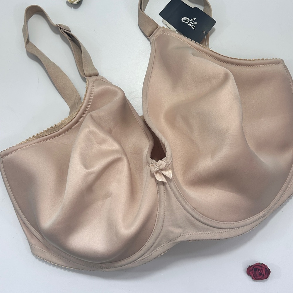 Elila Tan Microfiber Molded Underwired Bra 40K NWT